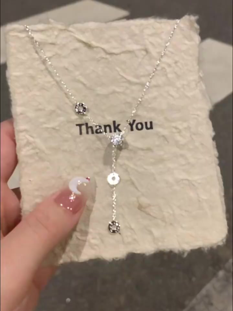 Shayleigh Sparkling Hourglass Pendant Necklace - Super Sparkling Hourglass Necklace