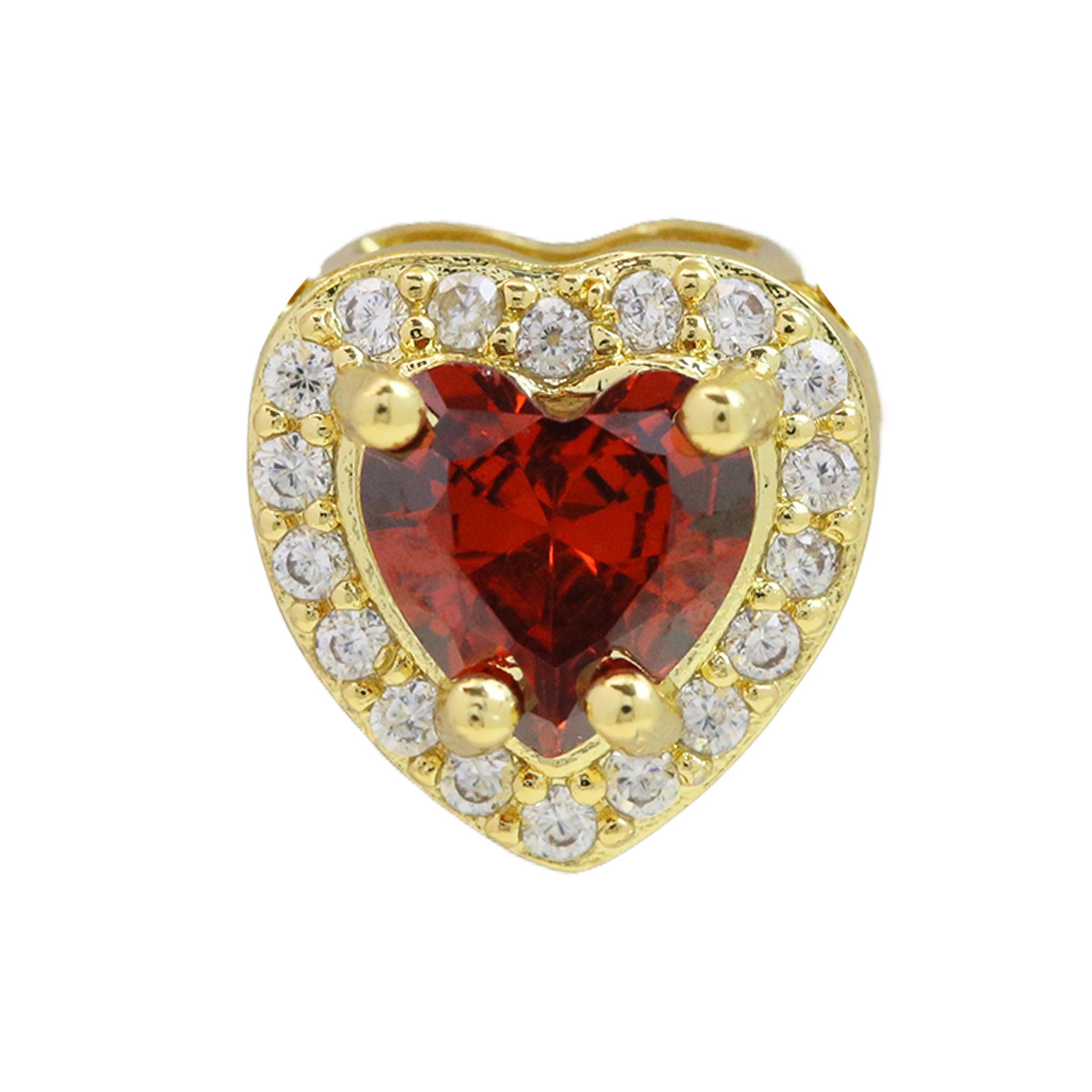 Briar Heart Initial Necklace - January Birthstone Heart [D3P61J6C]