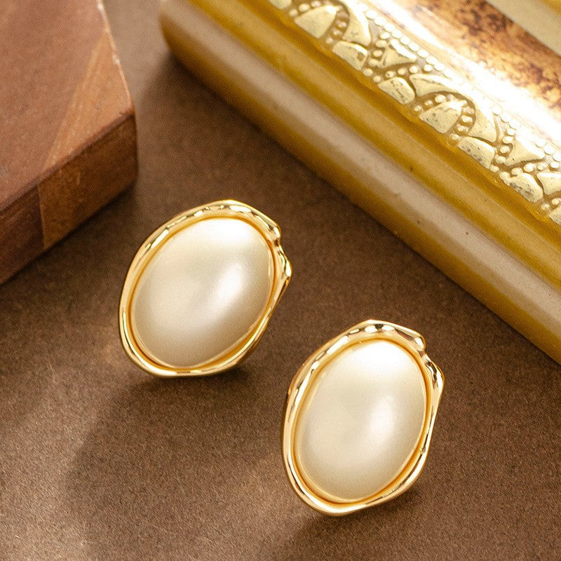 Gisel Maillard Pearl Drop Earrings - Small Matte Pearl [3Y2U4WAG]