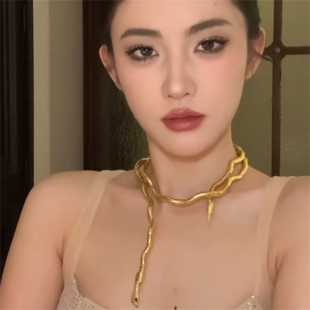 Katalina Serpent Embrace Choker - Gold Plated