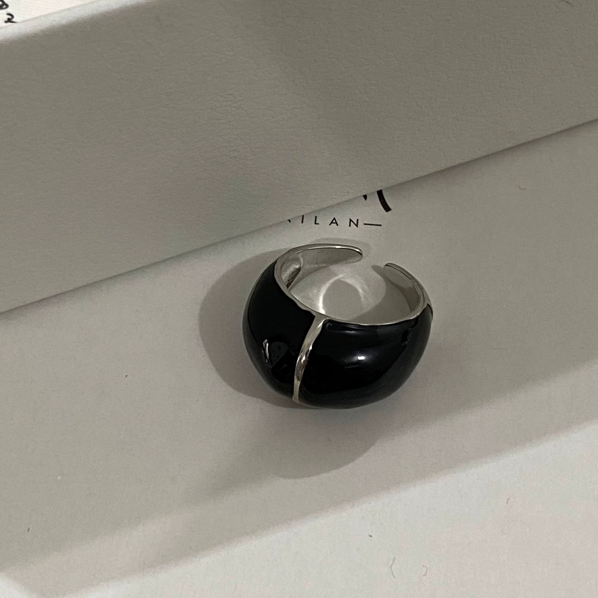 Meilani Drip Glaze Ring - Black [CMIOB0N5]