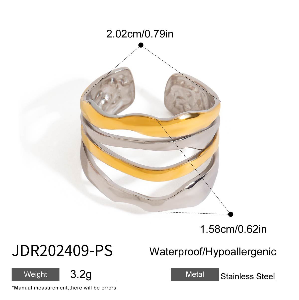 Jourdyn Colorblock Band Ring - JDR202409-PS [TEZCUK7I]