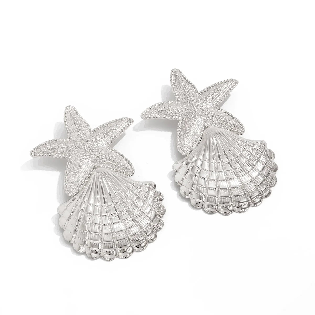 Jaylene Celestial Stud Earrings - Silver