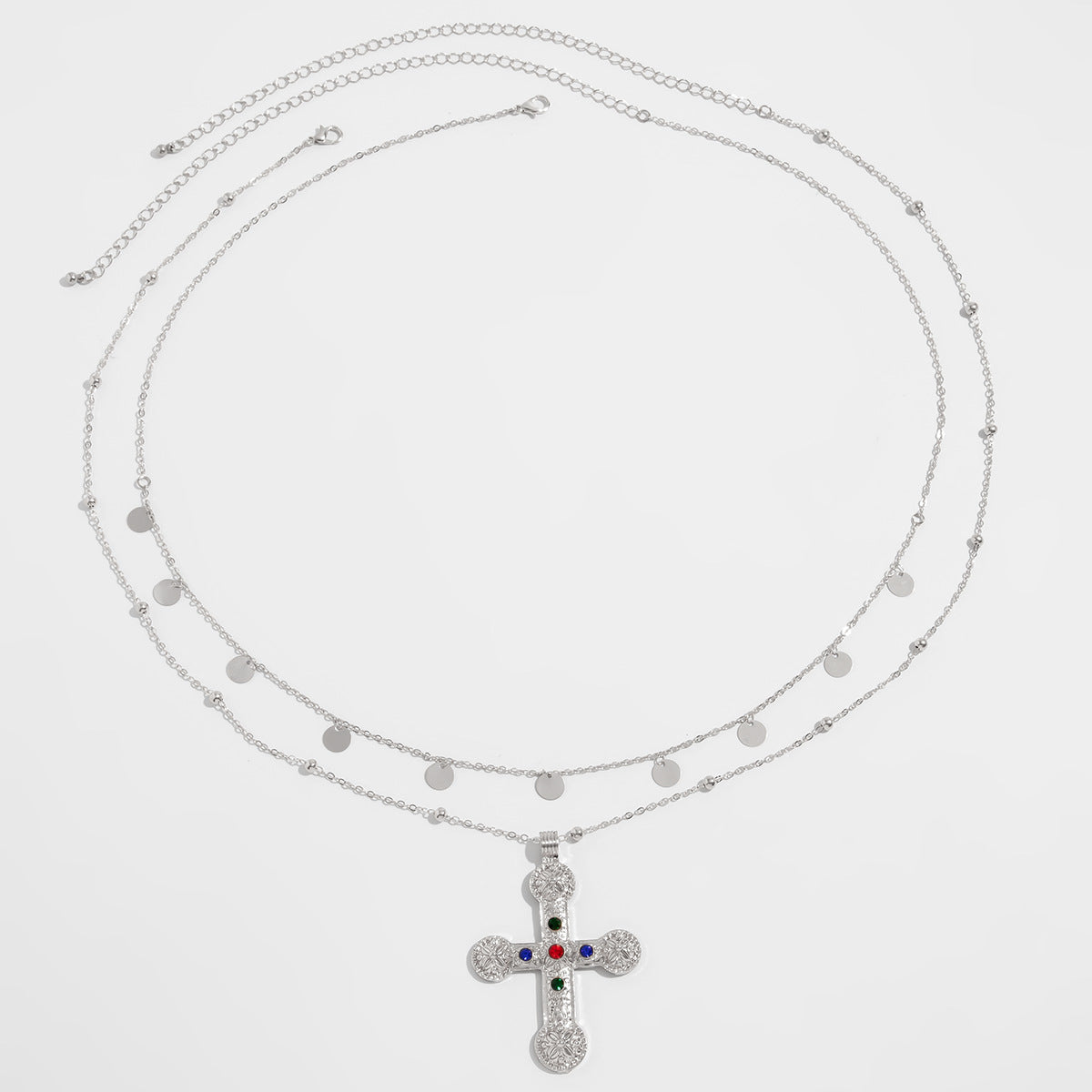 Elsa Crystal Cross Body Chain - Silver Style 1 [ZLZYZQEJ]