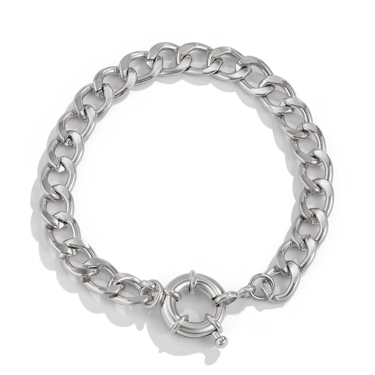 Madyson Geometric Chain Jewelry - Silver-Tone Bracelet Style 06 [GK0QW5GI]
