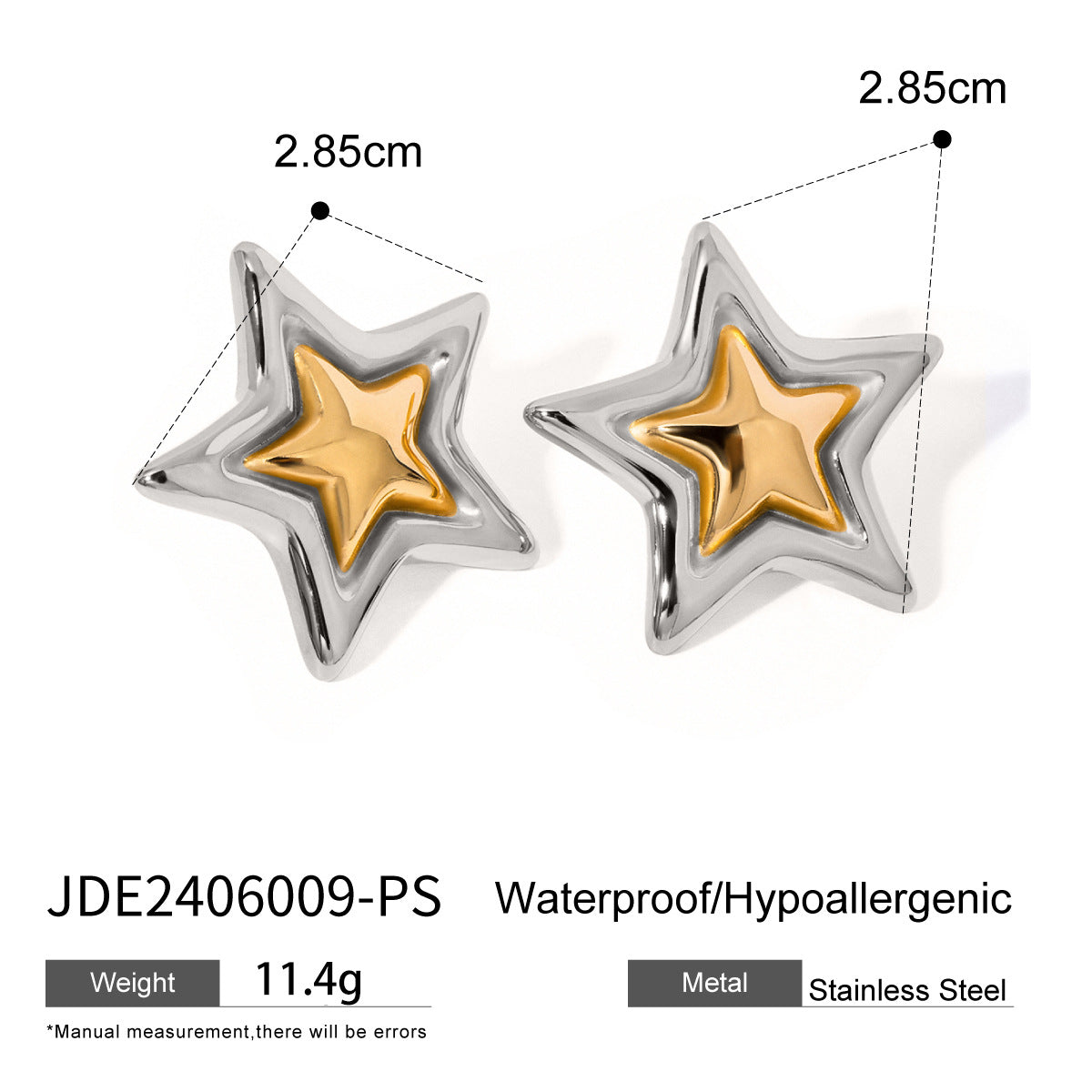 Emily Geometric Contrast Studs - Style 9 [MAC2W17O]