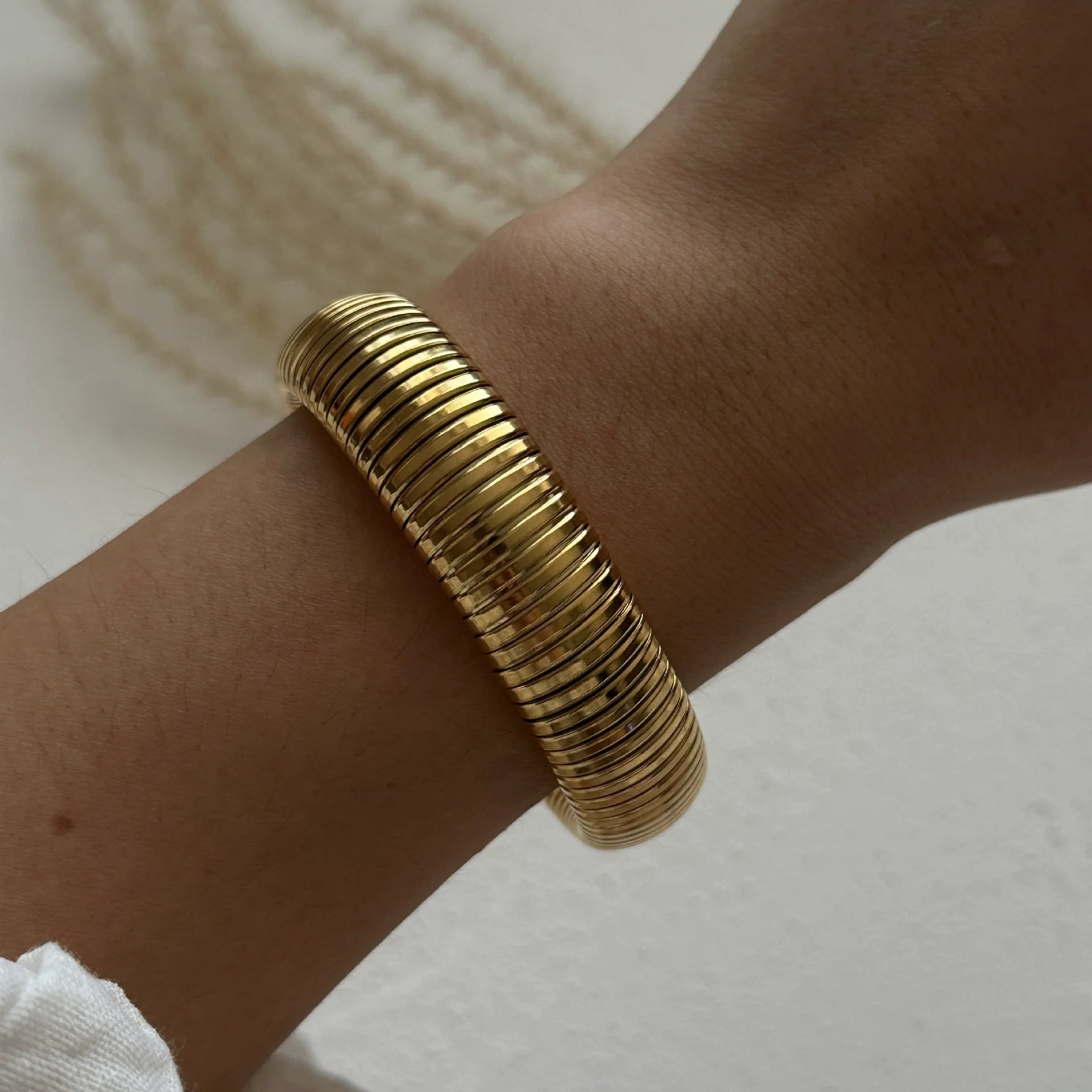 Ailen Bohemian Cuff Bracelets - Metallic Stripe