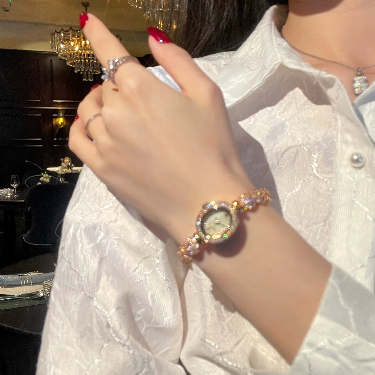 Huntley Celestial Bracelet Watch - Rose Gold