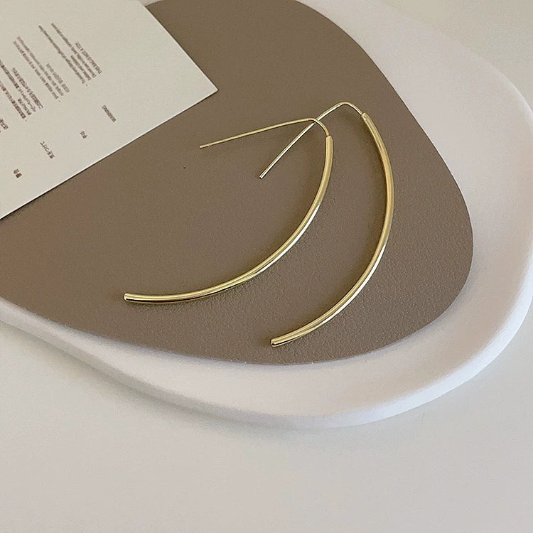 Larae Geometric Line Earrings - Gold
