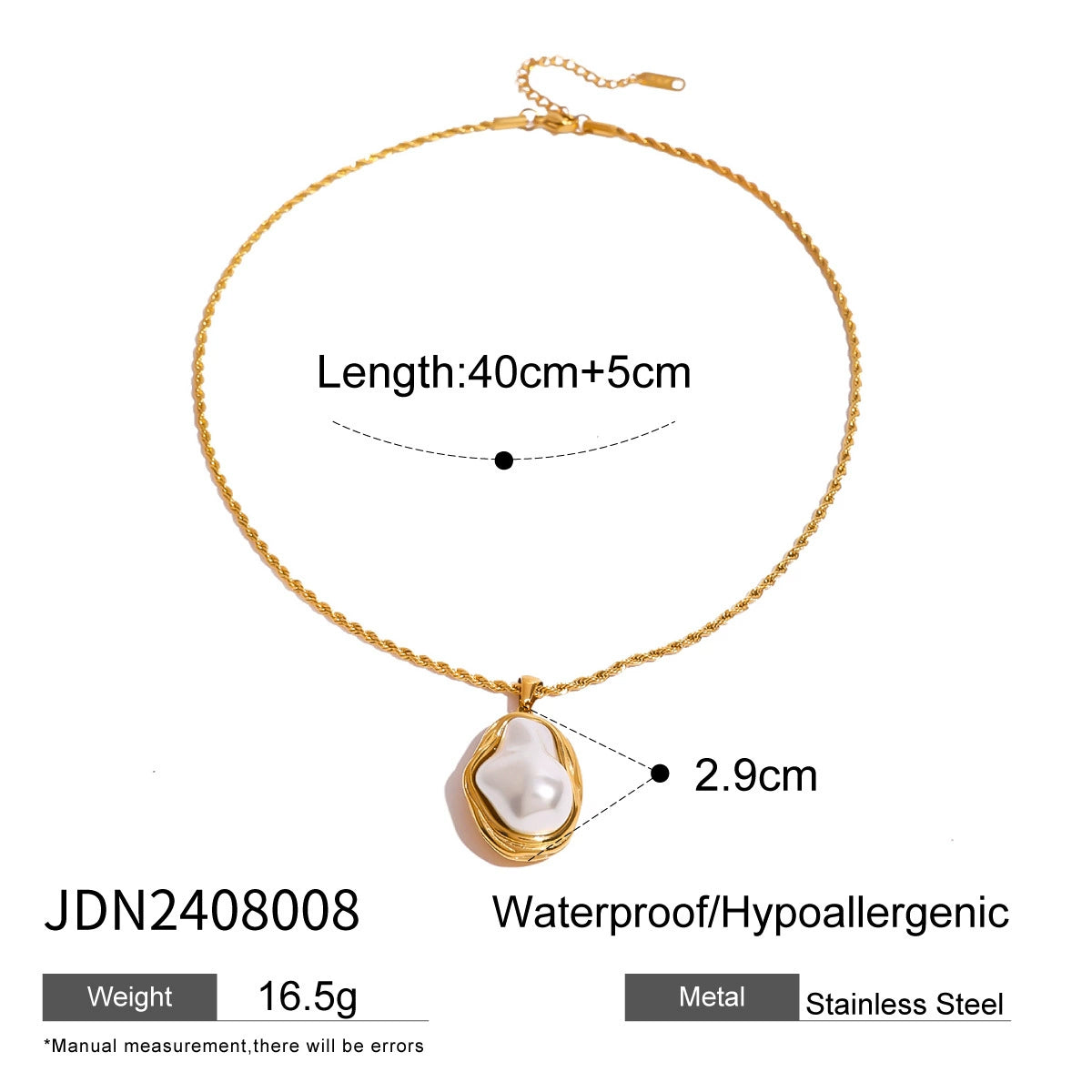 Aradhya Organic Pearl Jewelry Set - JDN2408008 [8042W4M9]