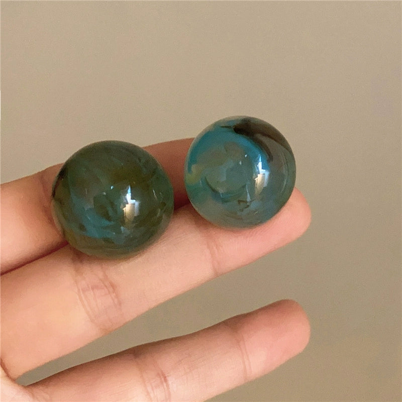 Lakelynn Ink Marbled Earrings - Blue [ZO0UV9Y3]