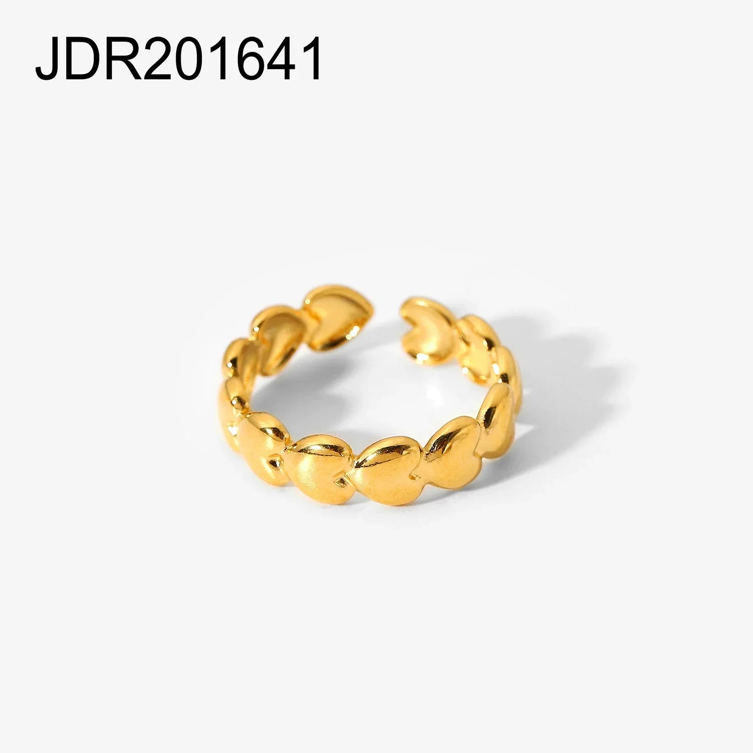 Kendyll Geometric Open Ring - Chunky Chain Link Ring