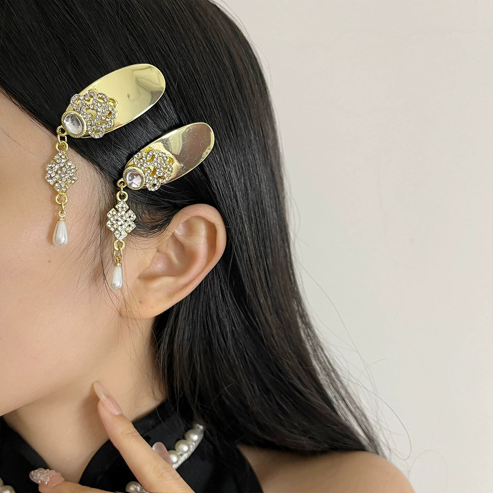 Aliza Palace Tassel Hairpin - Gold Pair [7O8DV8IW]