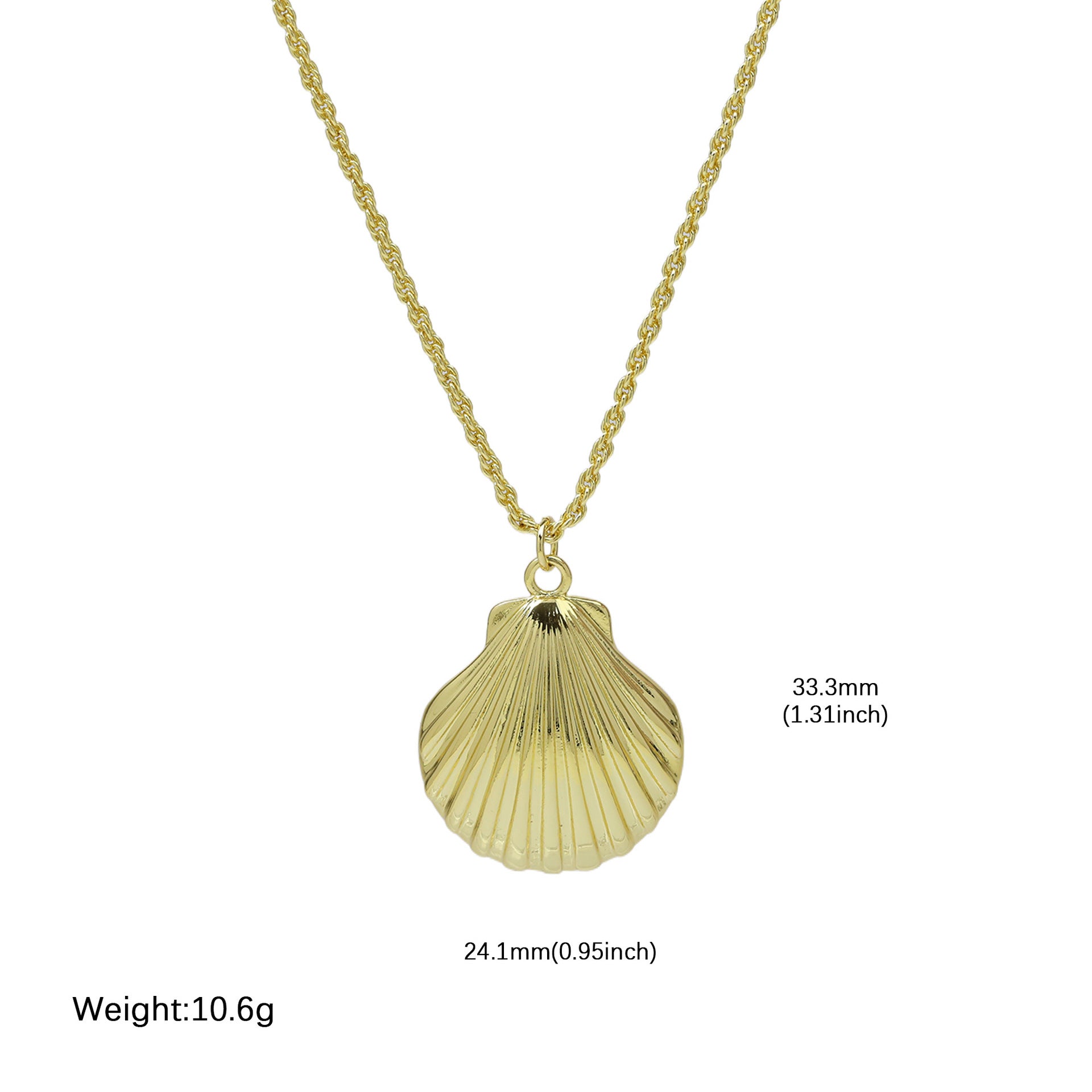 Everleigh Shell Pendant Necklace - Style 1 [RY09UJ1Q]