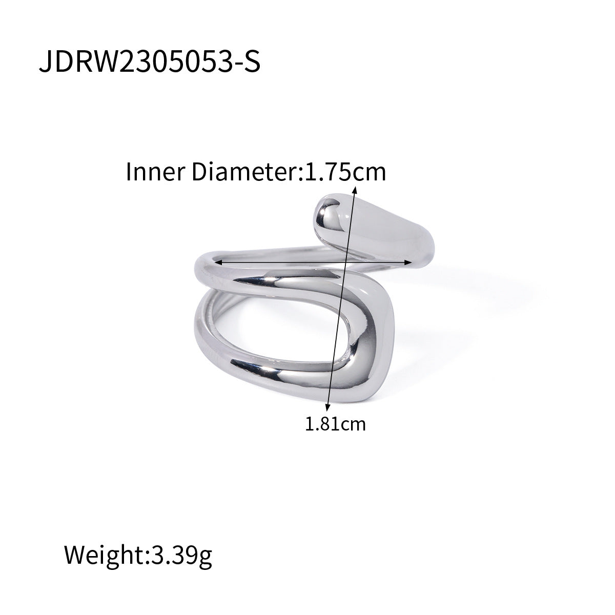 Taya Open Statement Rings - JDRW2305053-S [LUXPOD4F]