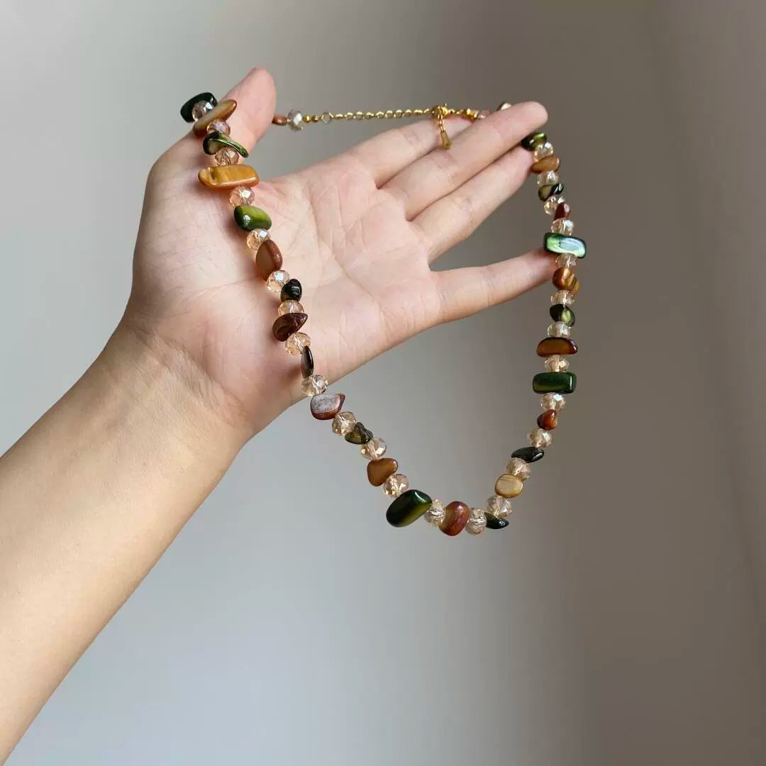 Mahlani Star Shell Choker - Coffee Shell Necklace
