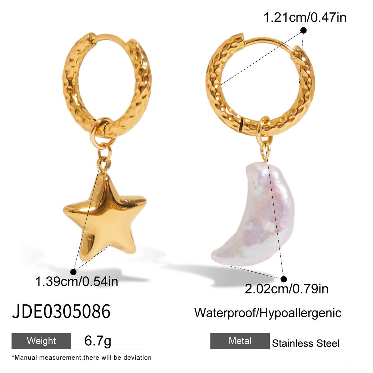 Kelahni Star Moon Jewelry Set - JDE0305086 [Y0DF8CNO]