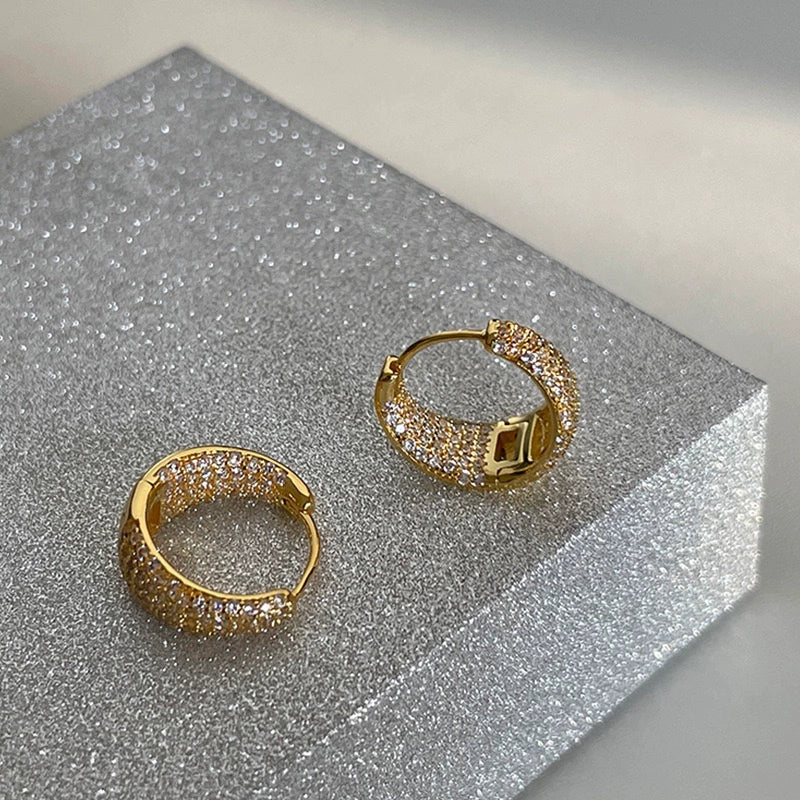 Aaliah Celestial Shimmer Earrings - Gold