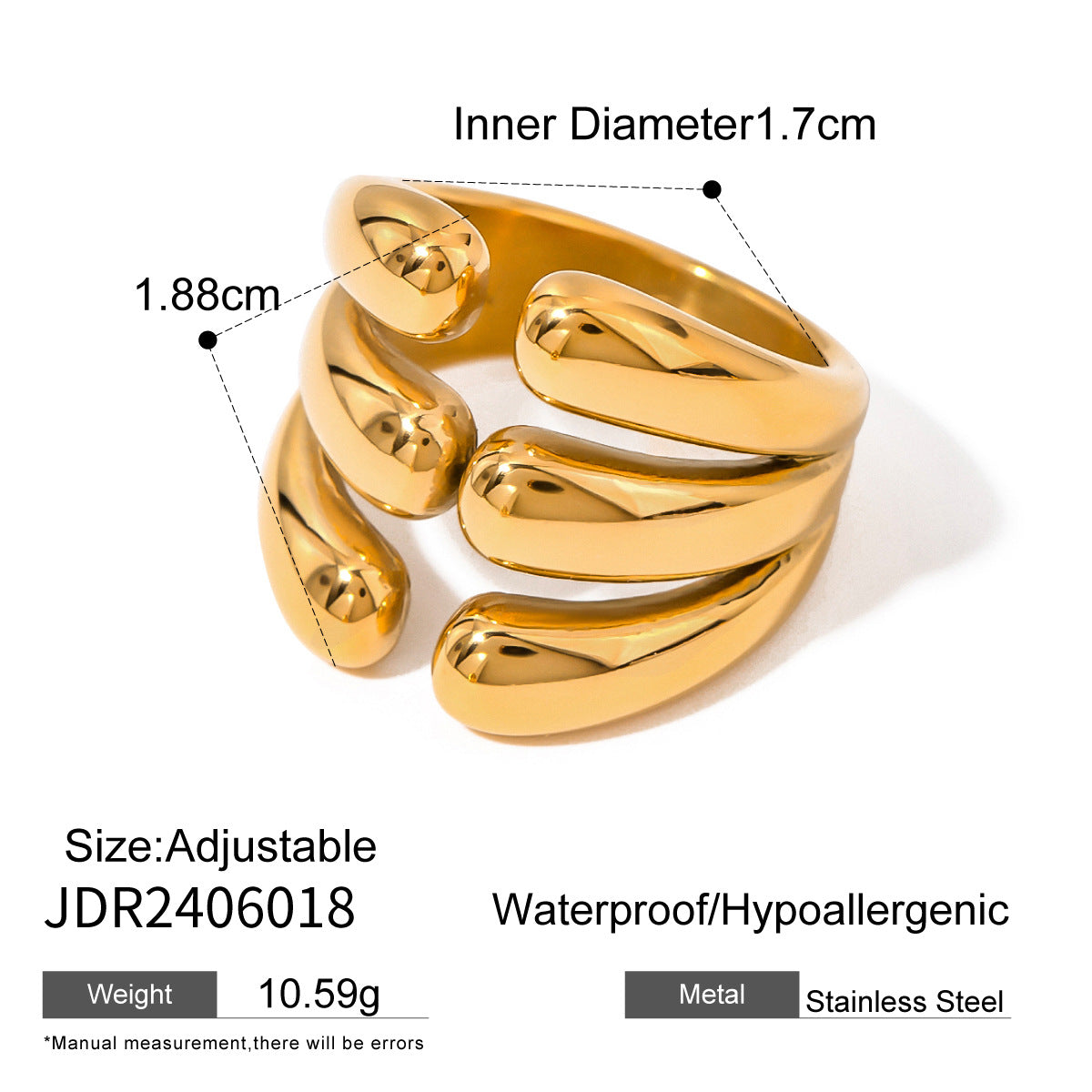 Laynie Exaggerated Pearl Ring - JDR2406018 [9O4XV82F]