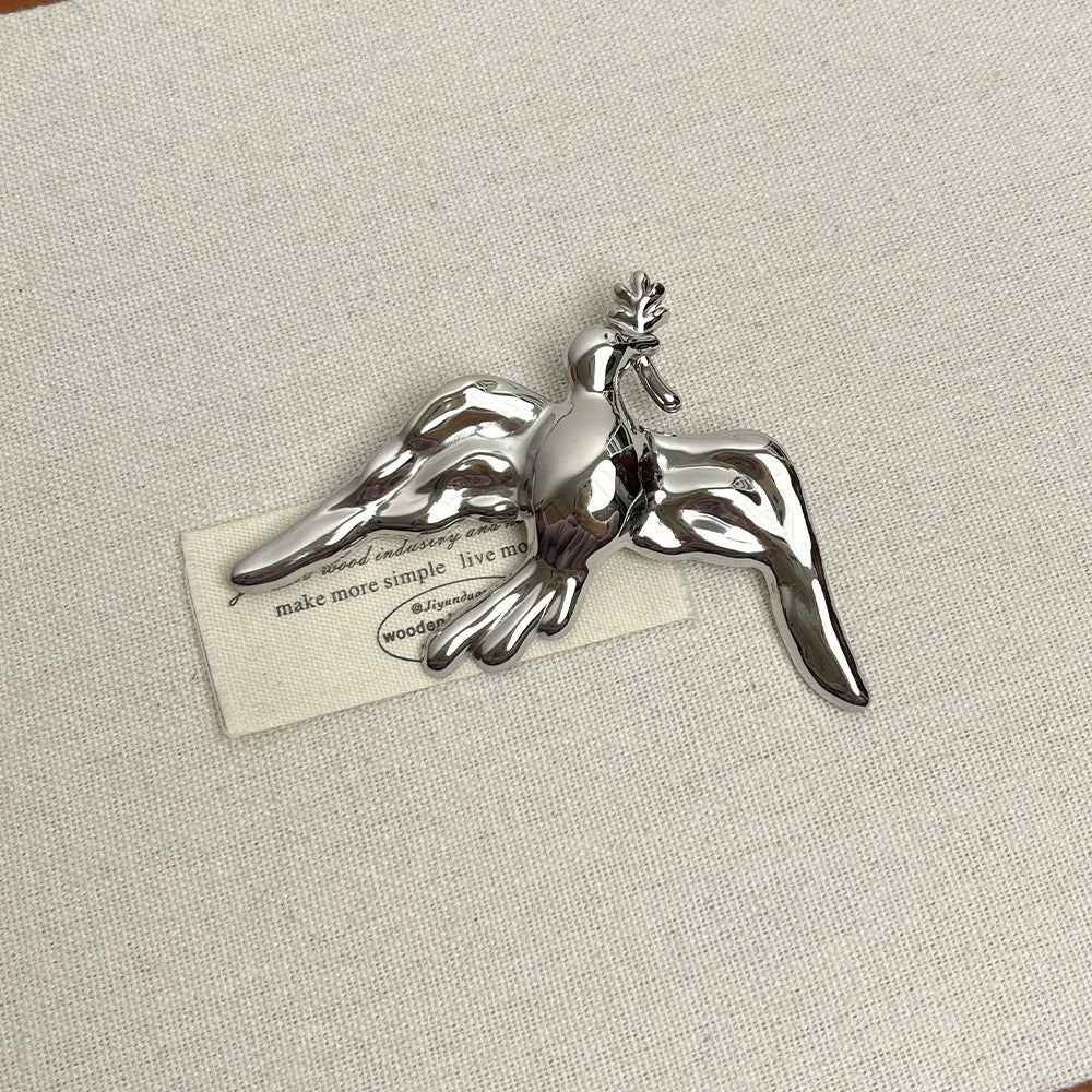 Porter Peace Dove Brooch - Silver [FIH01FX8]