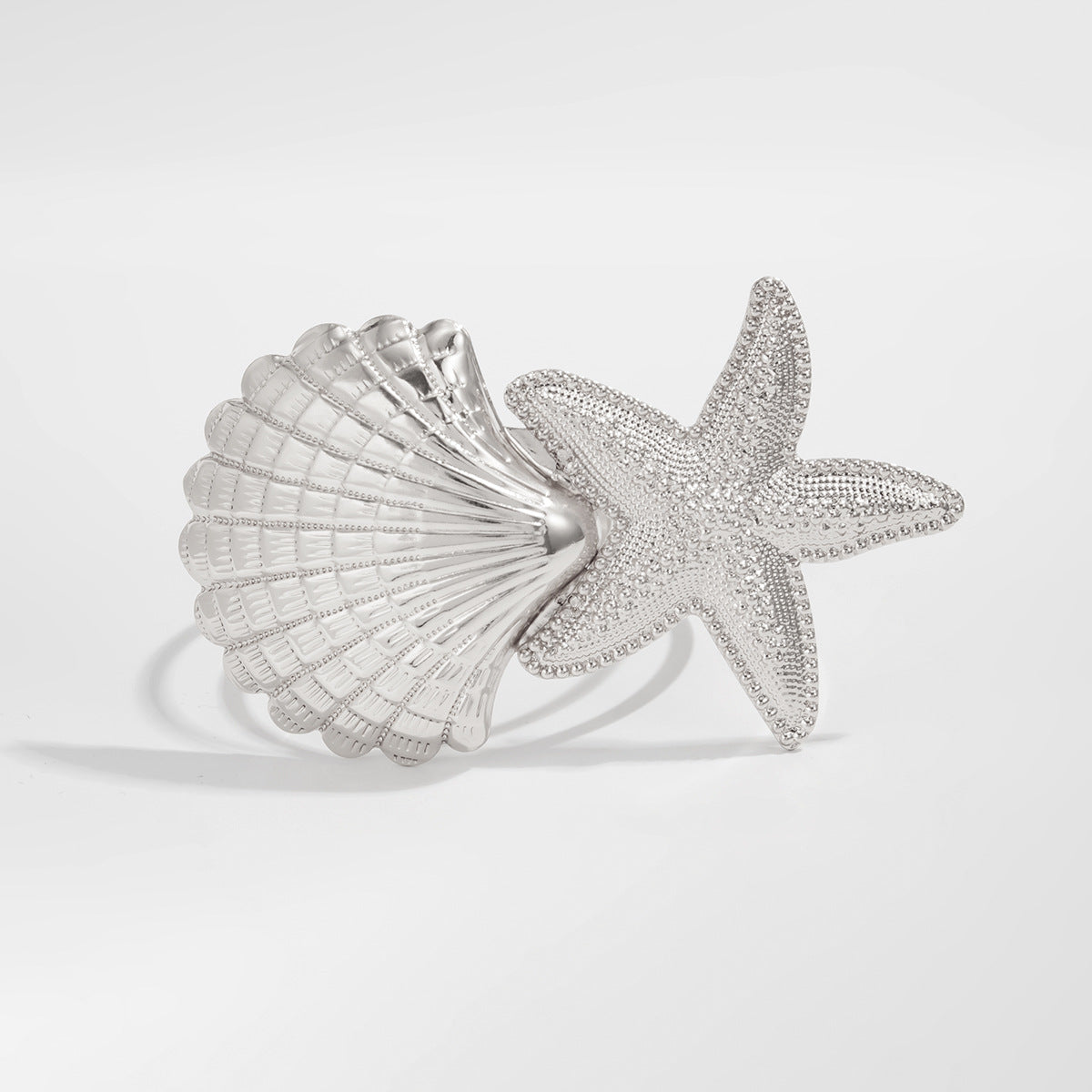 Elvira Ocean Whisper Bangle - Silver [R5L8Q6R5]