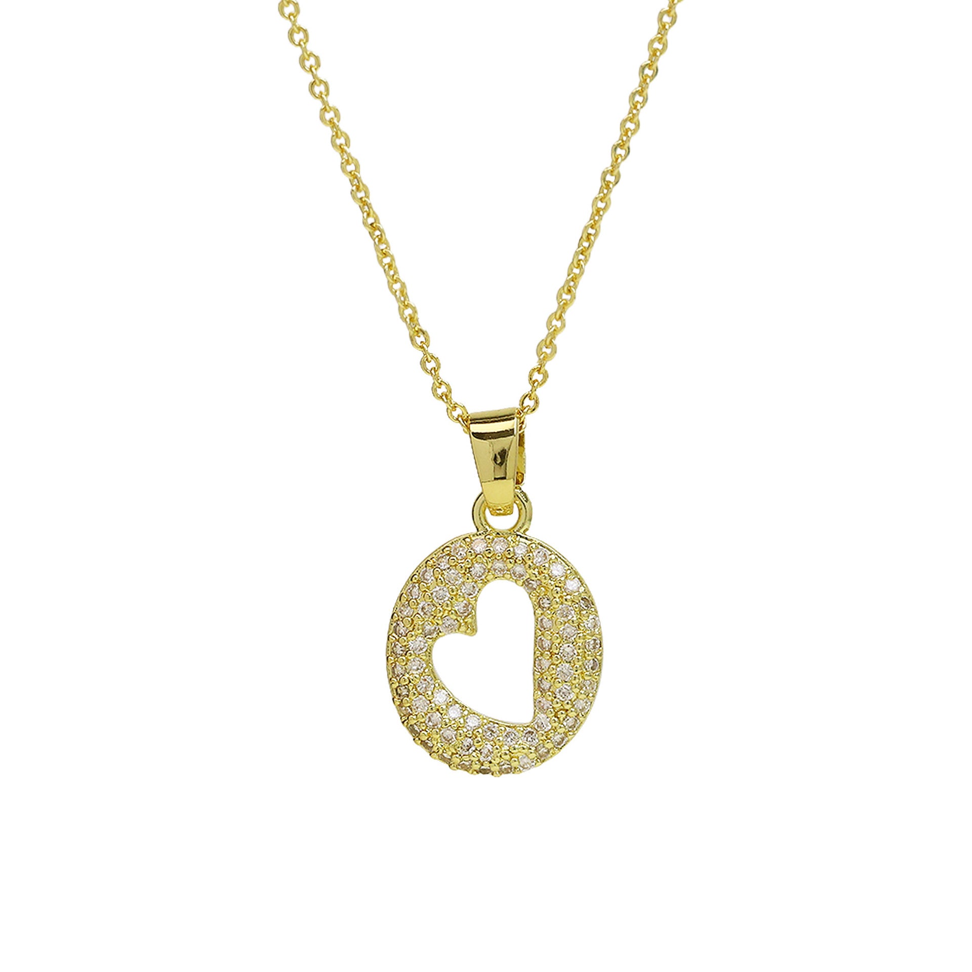 Fatou Bubble Initial Necklace - O [HN05T7M1]