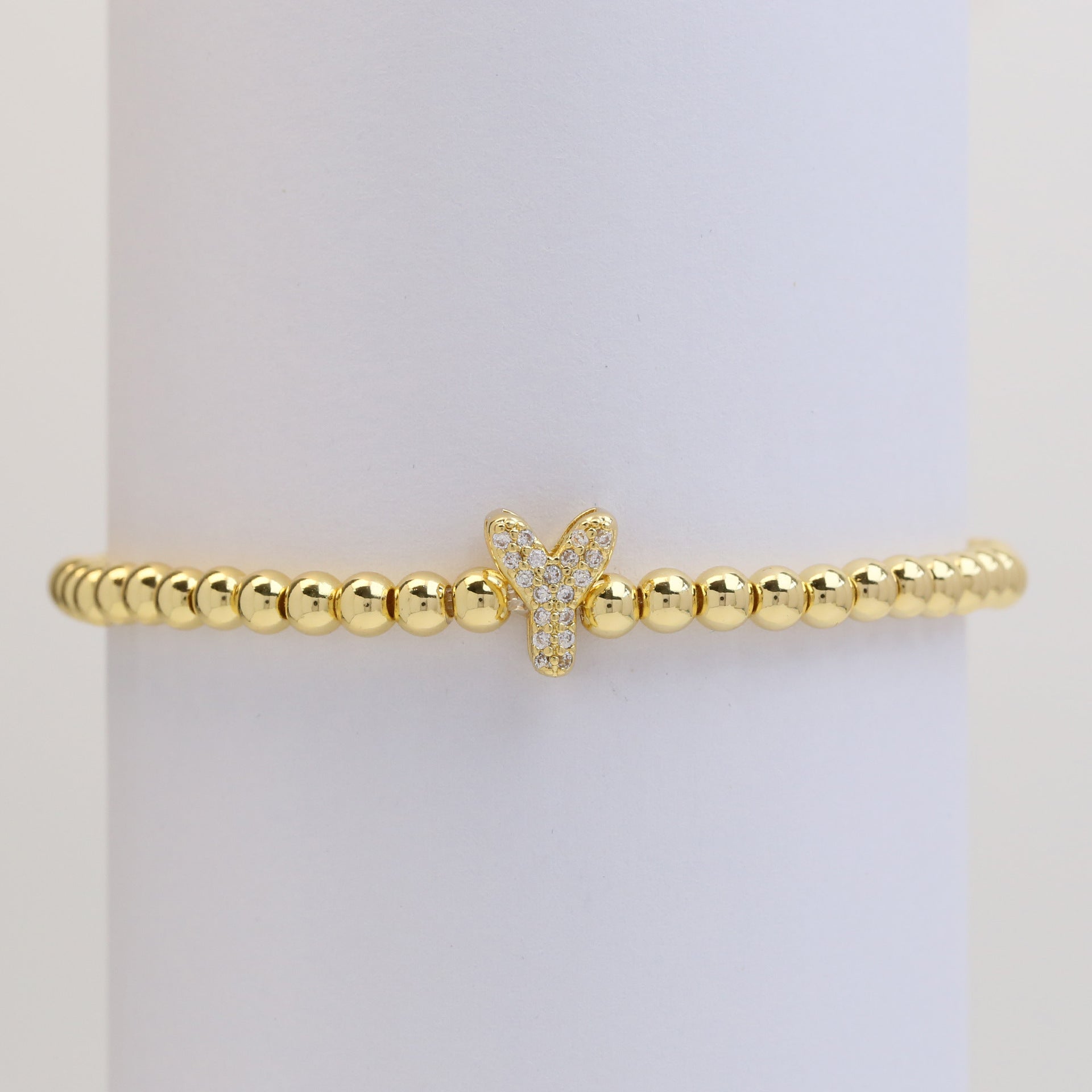 Aloni Bubble Letter Bracelet - Gold Y [DJLWWRC0]
