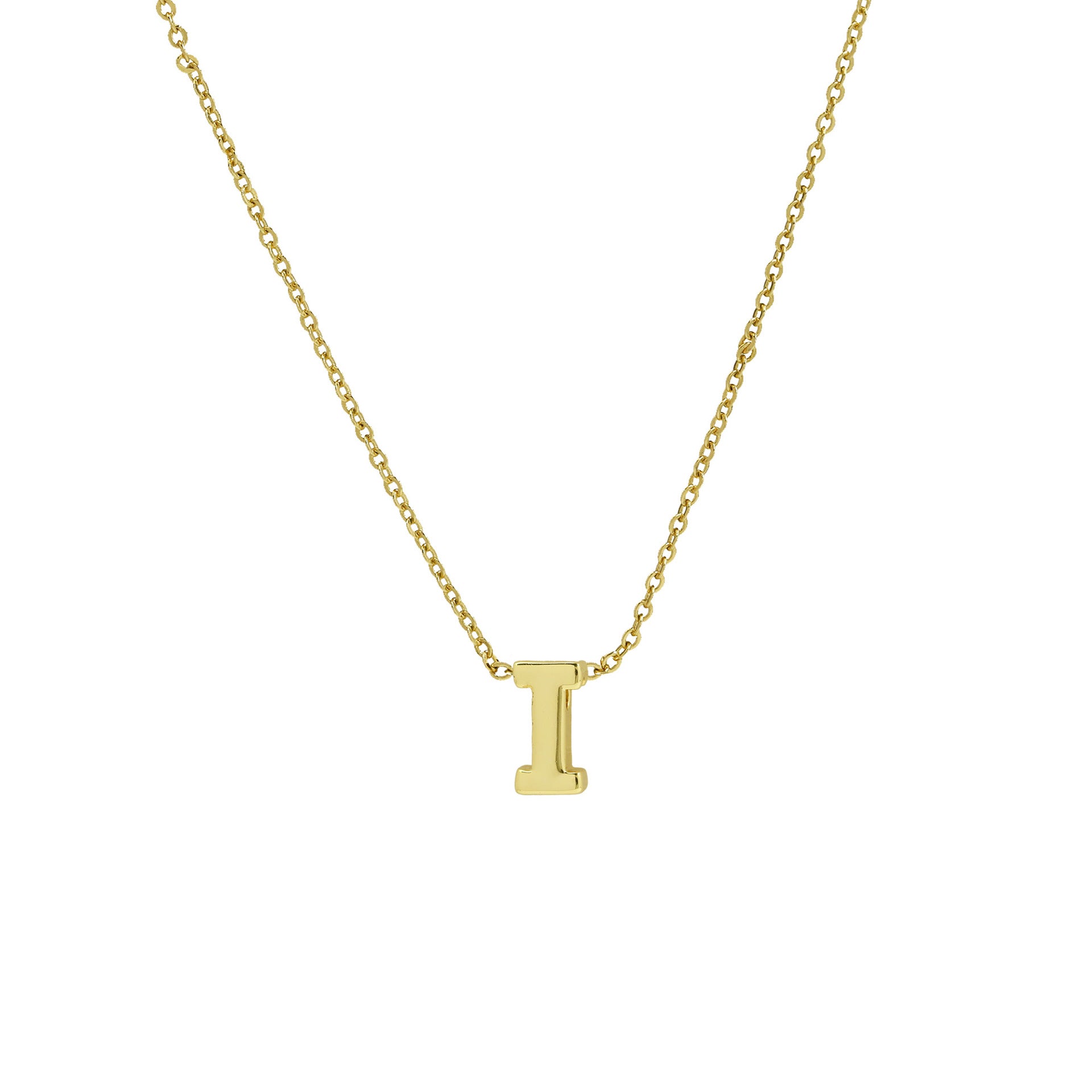 Agnes Initial Pendant Necklace - I [T1WWTFH1]
