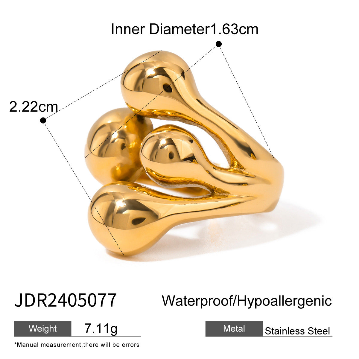 Kenzie Zircon Statement Ring - JDR2405077 [KV1C4NJZ]