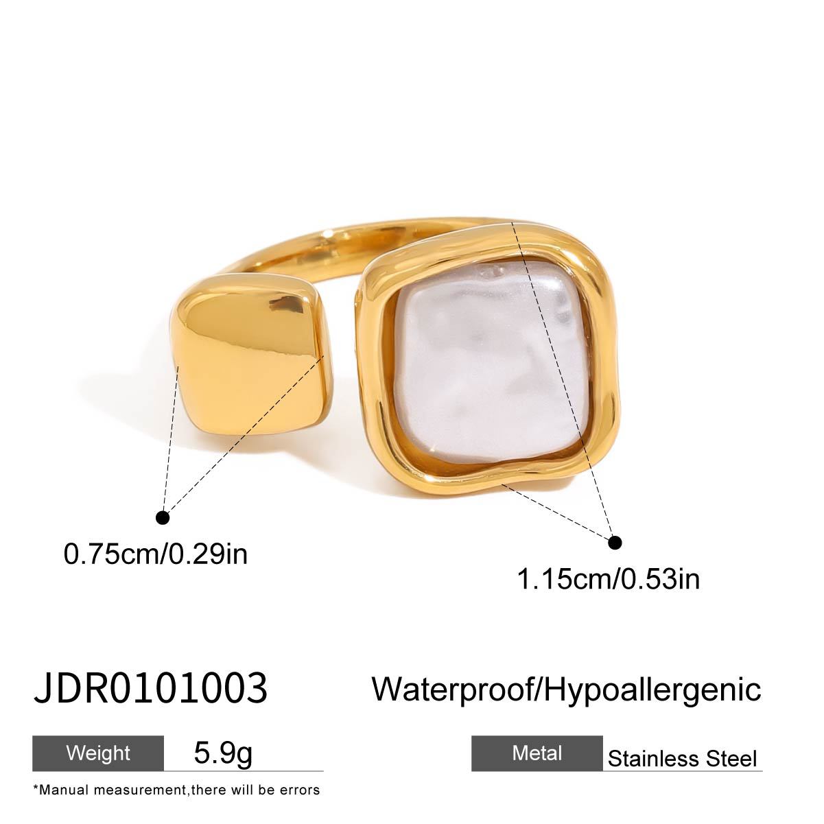 Lelani Pearl Hoops & Rings - Pearl Accent Ring [BLXRJFIK]