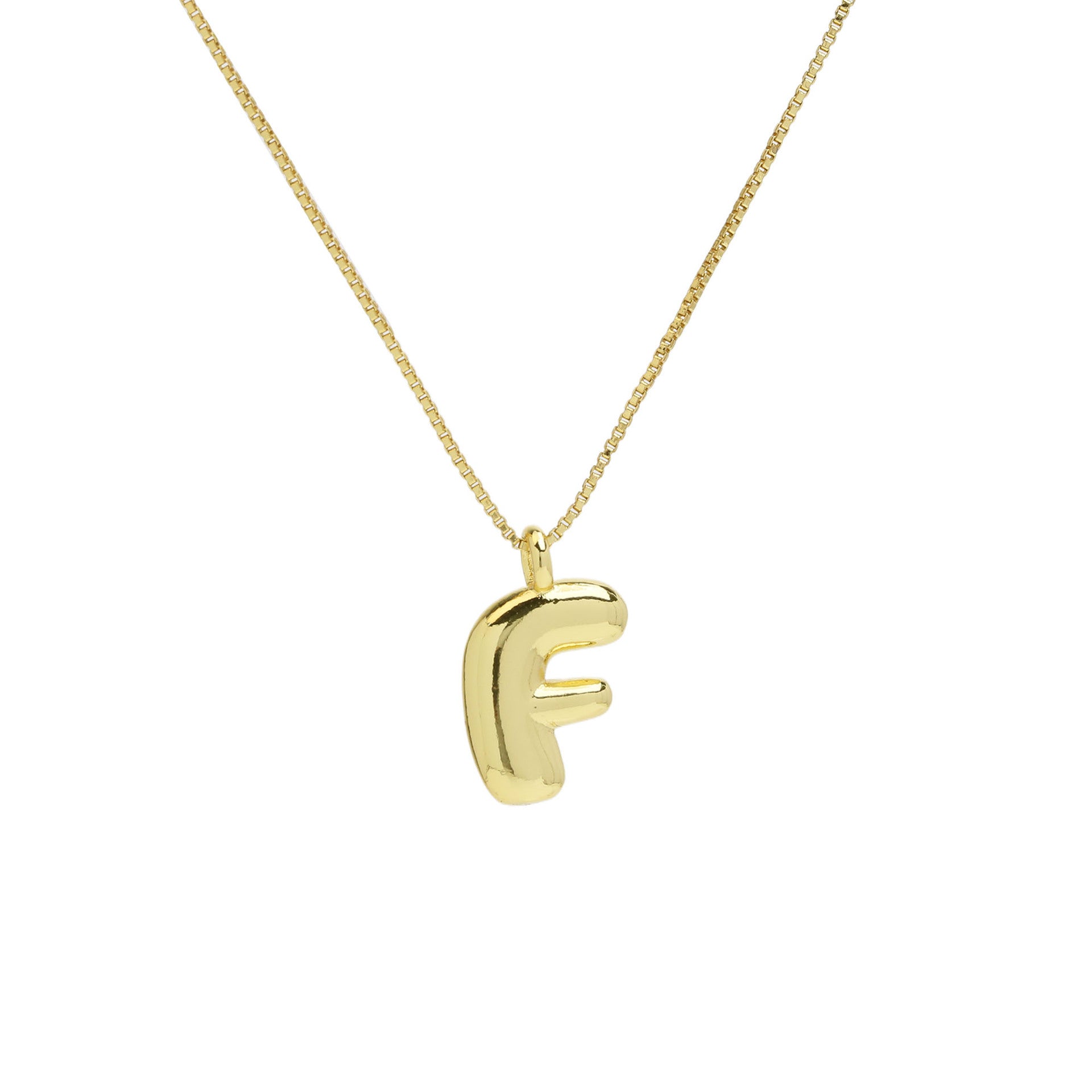 Odalys Gold Initial Pendant - Necklace F [4BDTDFMW]