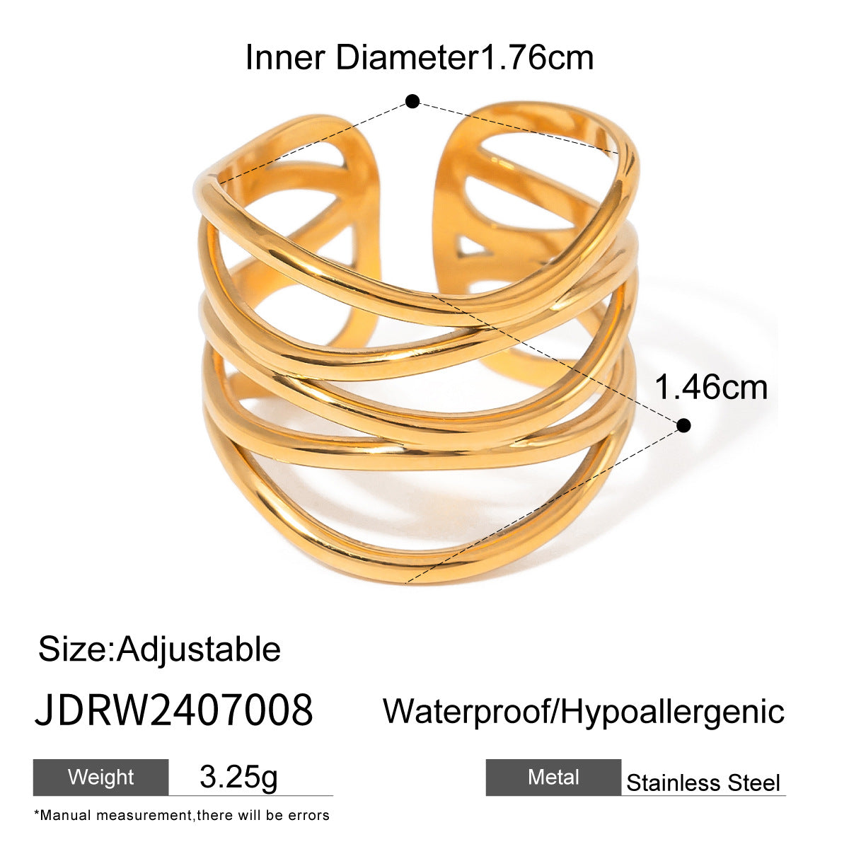 Emi Sleek Geometric Ring - JDRW2407008 [71Q9ZFMG]