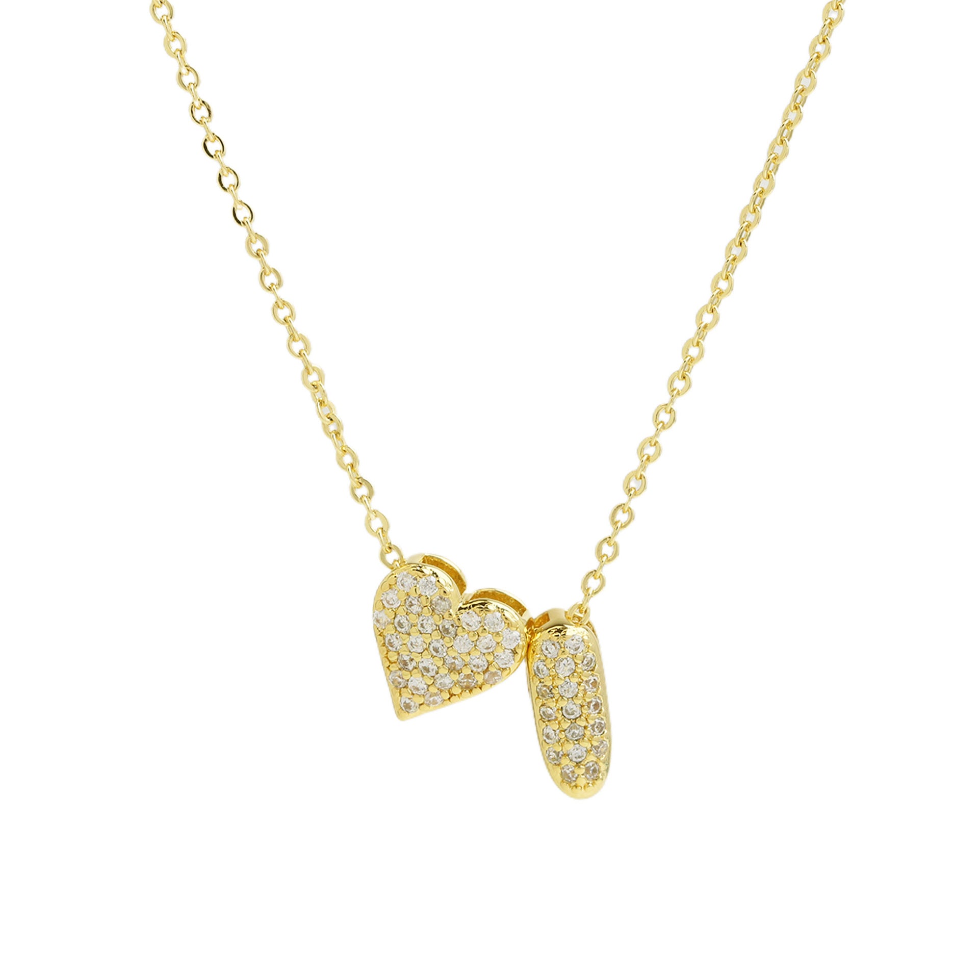 Riley Zircon Bubble Initial Necklace - I Initial [0UAJWHIE]