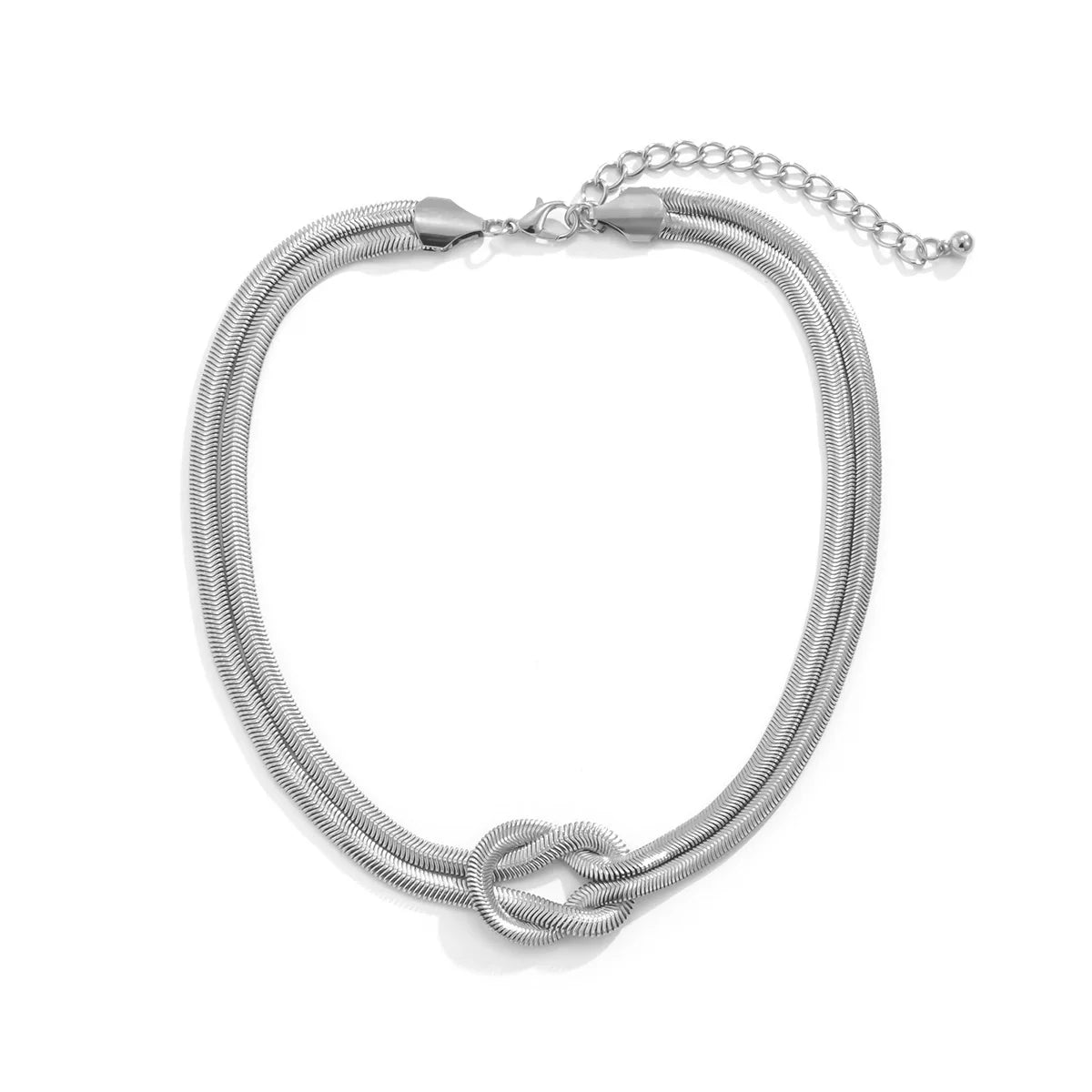 Ryanna Interlocking Metal Chain - Style One Silver
