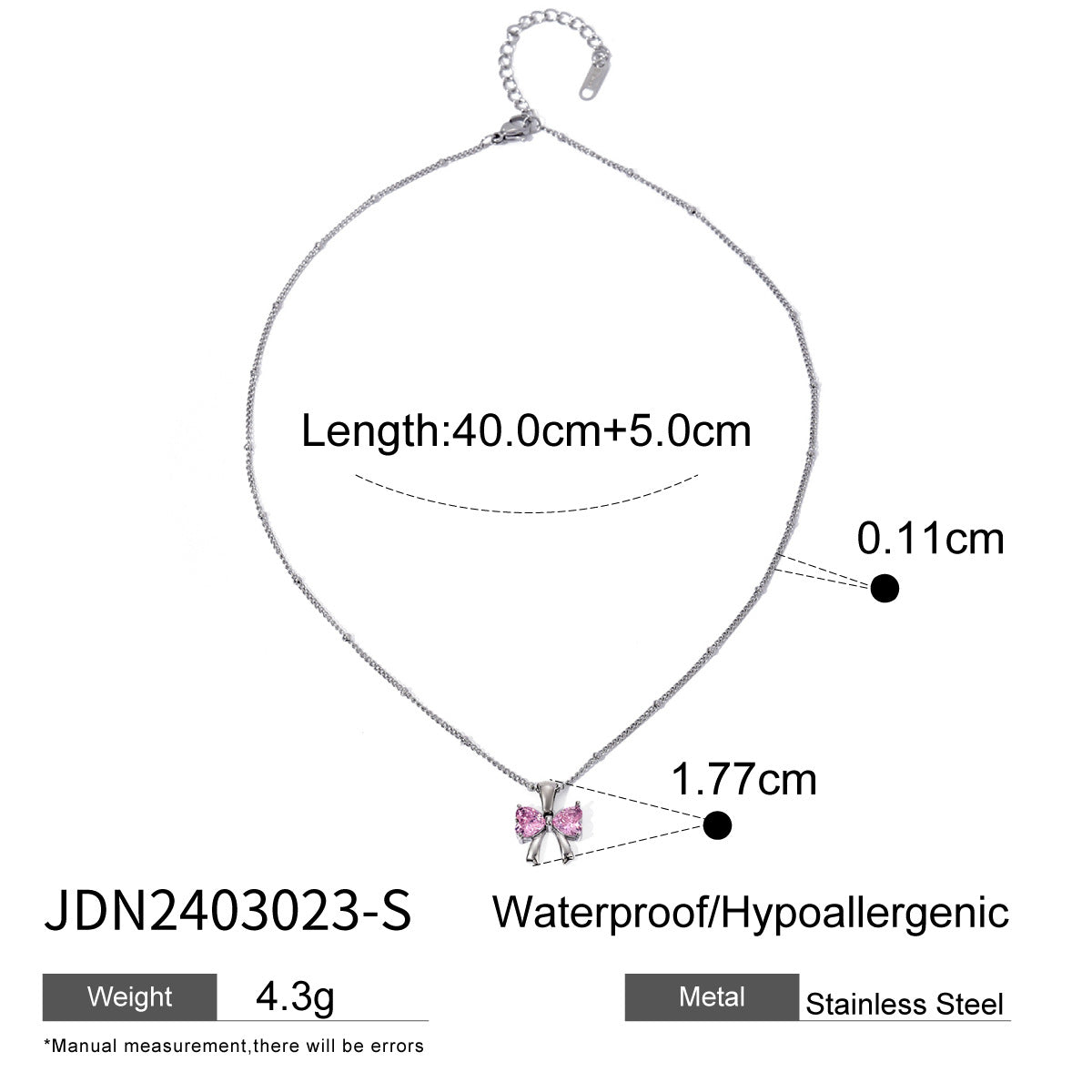 Blessin Bow Jewelry Set - JDN2403023-S [IWAHB5NC]