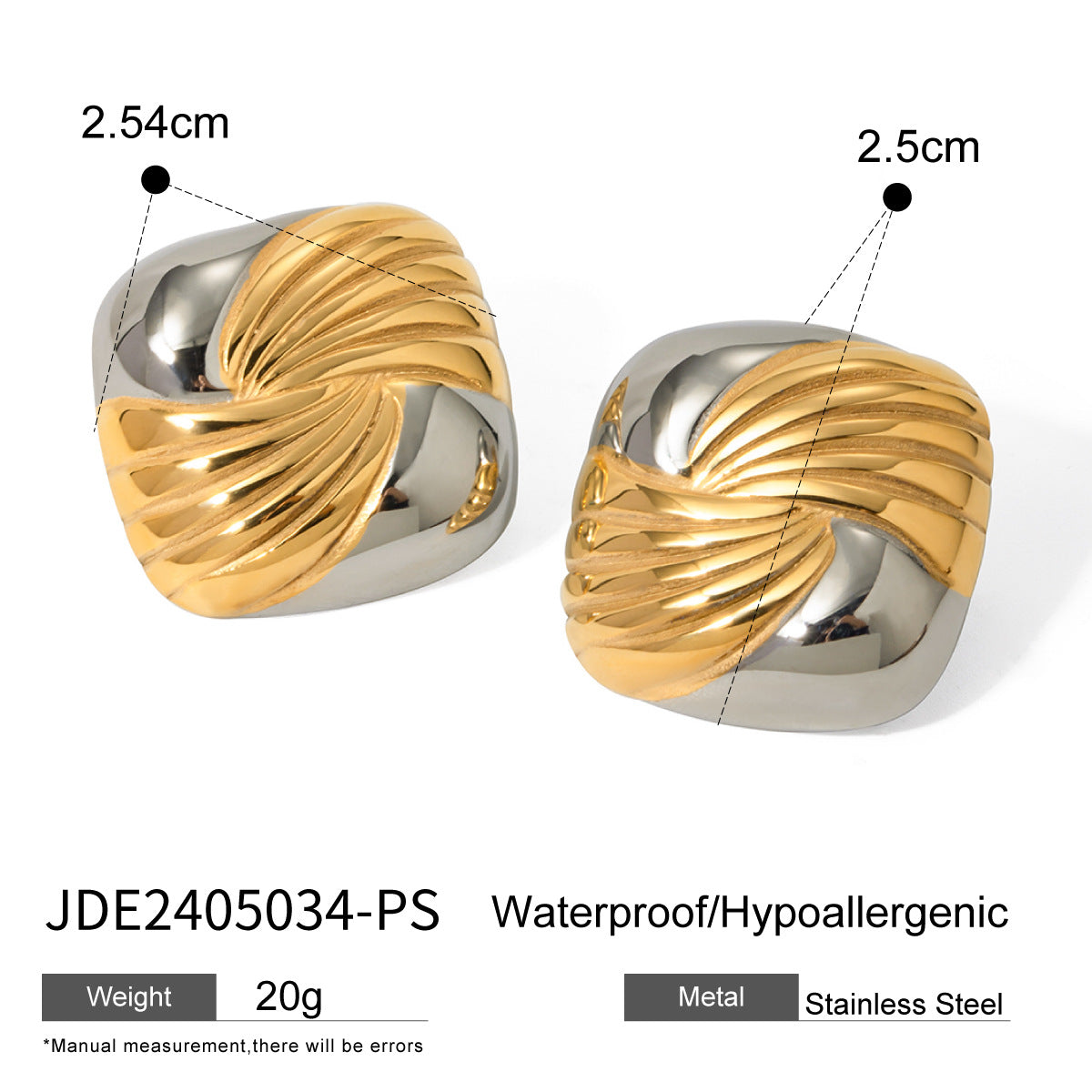 Emily Geometric Contrast Studs - Style 7 [ALQGAZTX]