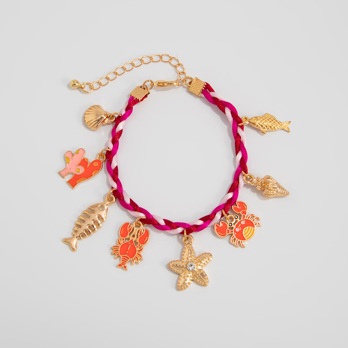 Aleana Starfish Charm Bracelet - Golden [MWNJ8AWL]