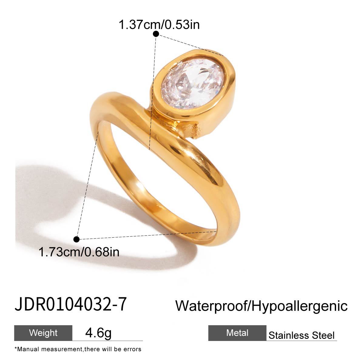 Maris Geometric Zircon Ring Set - Style JDR0104032-7 [GPVTD4Q8]