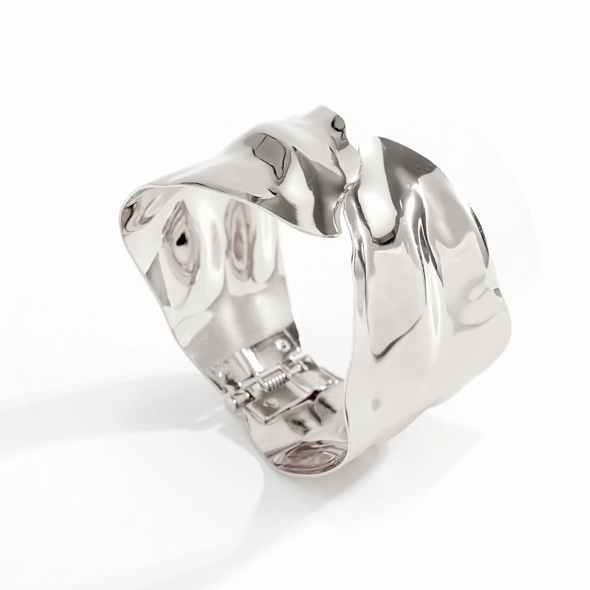 Claudia Geometric Cuff Bracelets - Style 02 Silver Tone [TDK6Q8QF]
