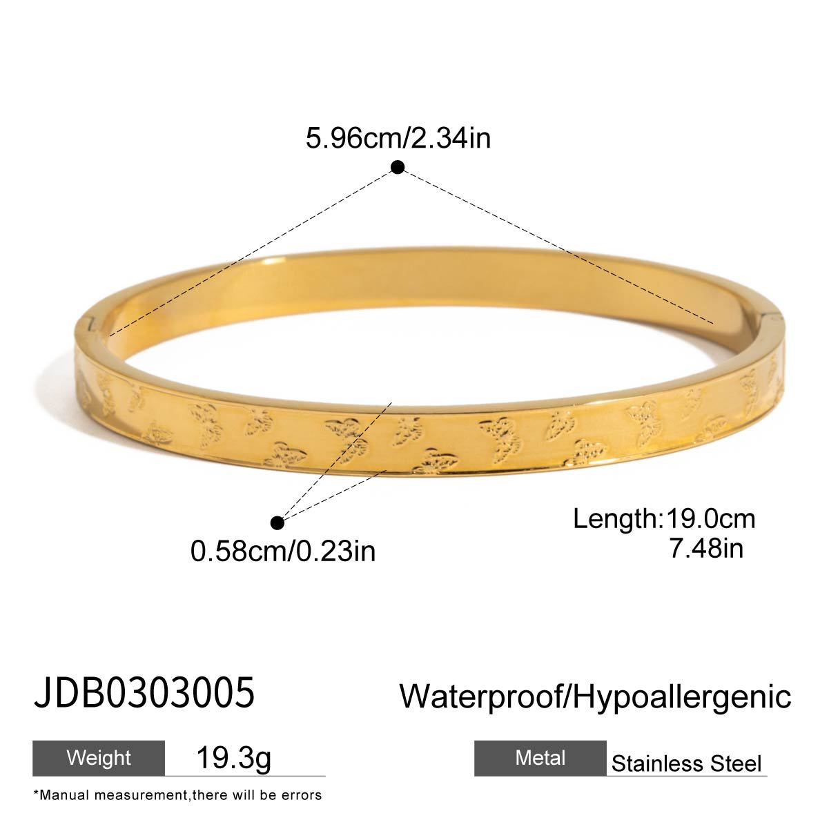 Alysson Gold Love Charm Bracelet - JDB0303005 [LI4FIND4]