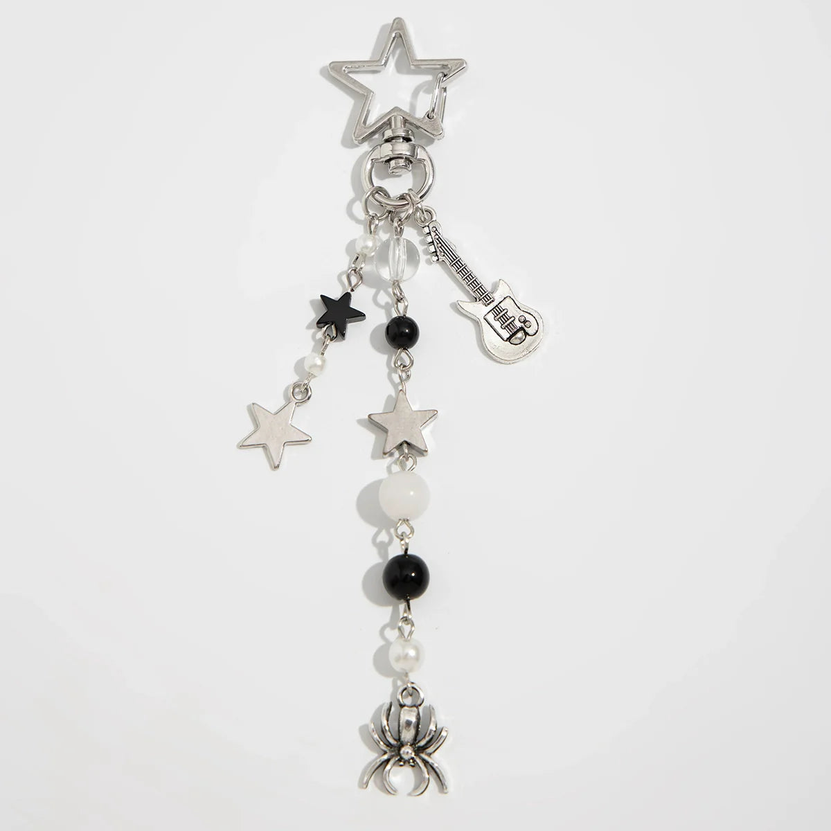 Basma Whimsical Charm Keychain - Spider Guitar