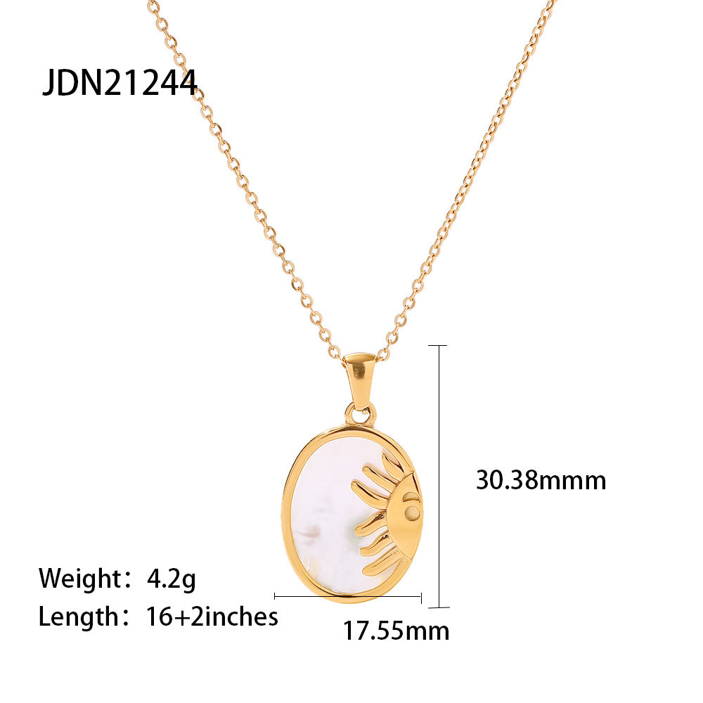 Jenna Coin Chain Necklace - Style JDN21244 [YBH0VQYK]