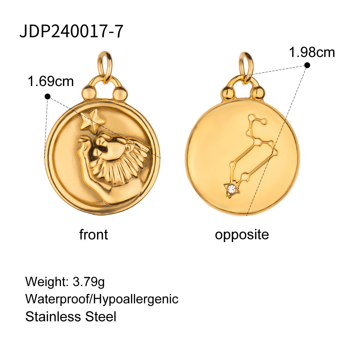 Harmonee Zodiac Constellation Necklace - JDP240017-7 [S2JLKHRN]