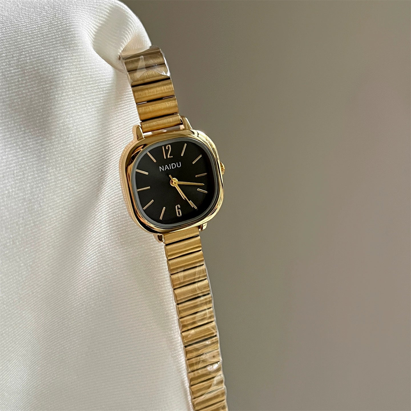 Greenlee Metallic Bamboo Watch - Gold Strap Black Face [M00EVQ0E]