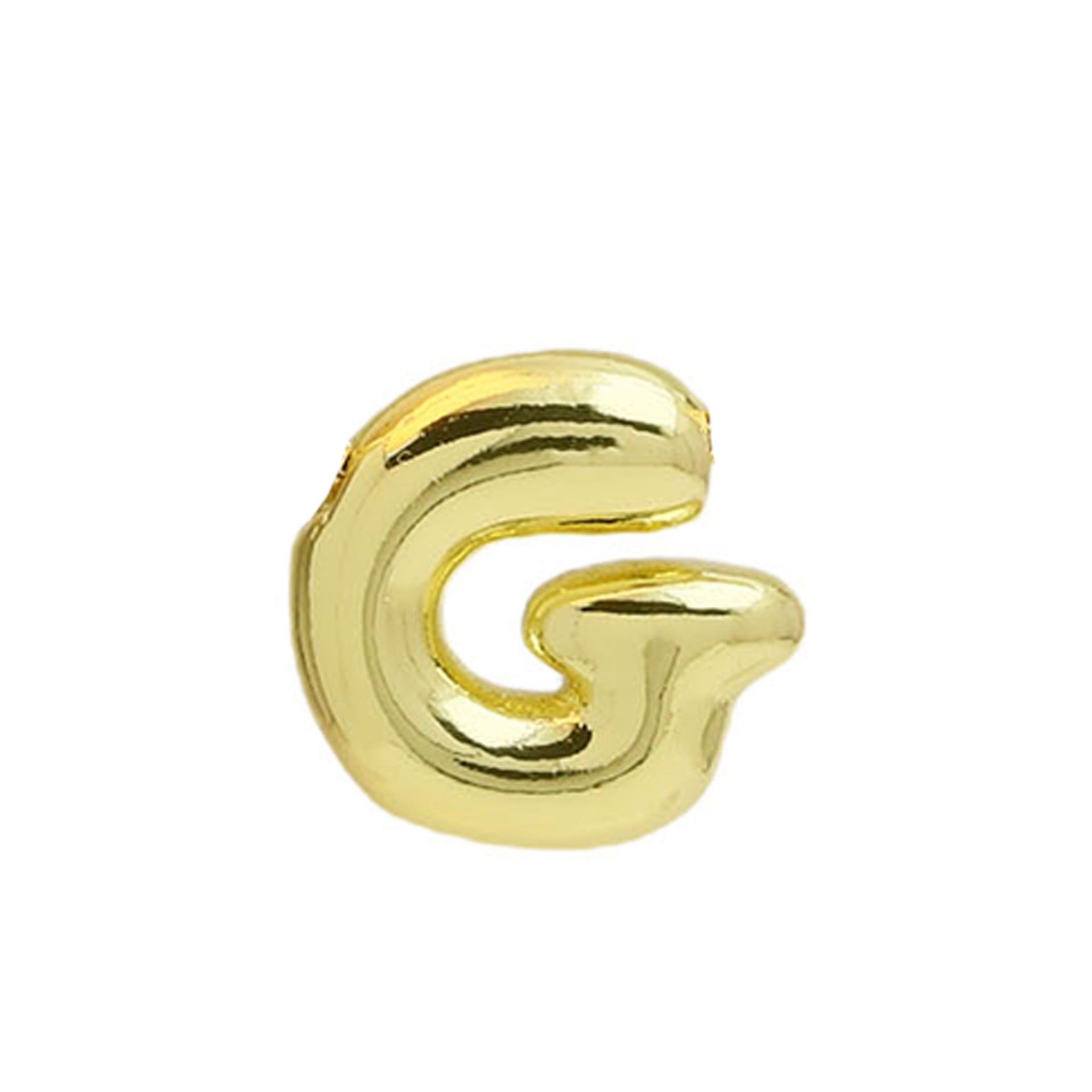 Vada Gold Bubble Letter Necklace - Gold G Pendant [GHV7N4DD]