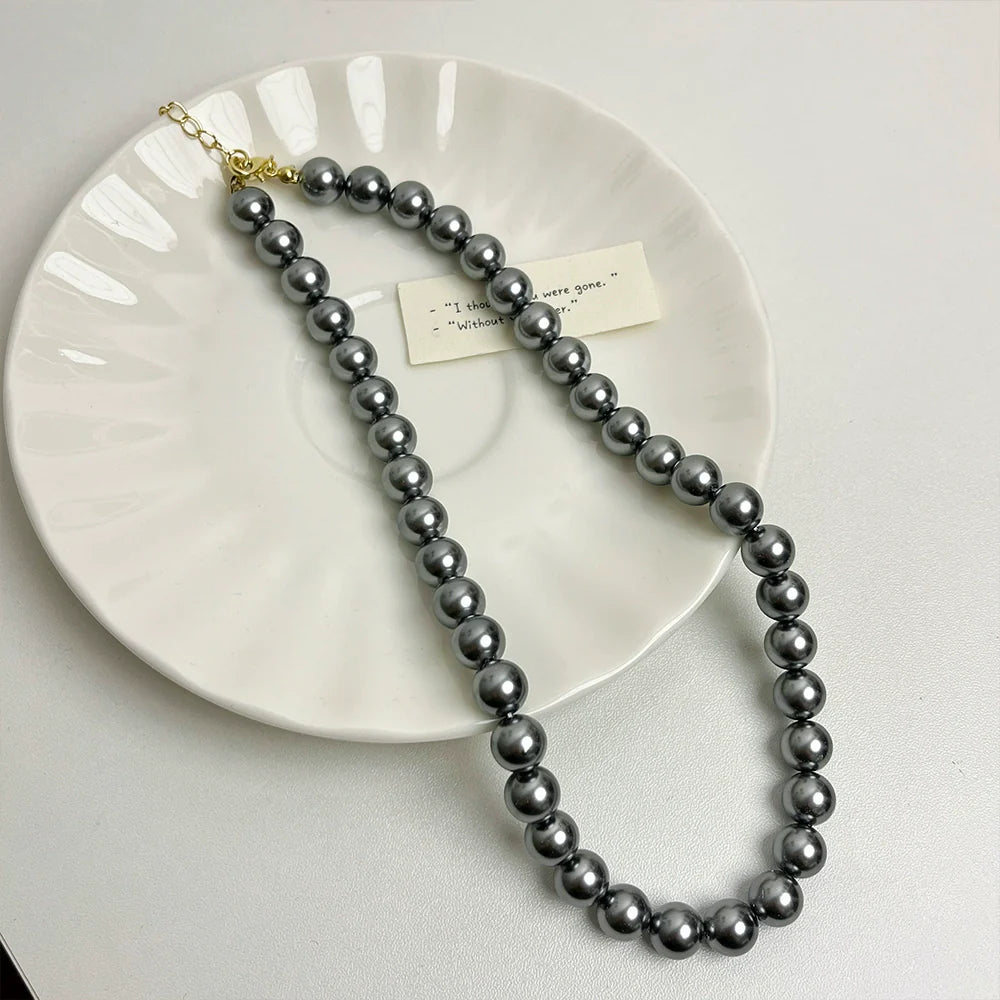 Devon Black Tahitian Pearl Necklace - Tahitian Black Pearl Necklace