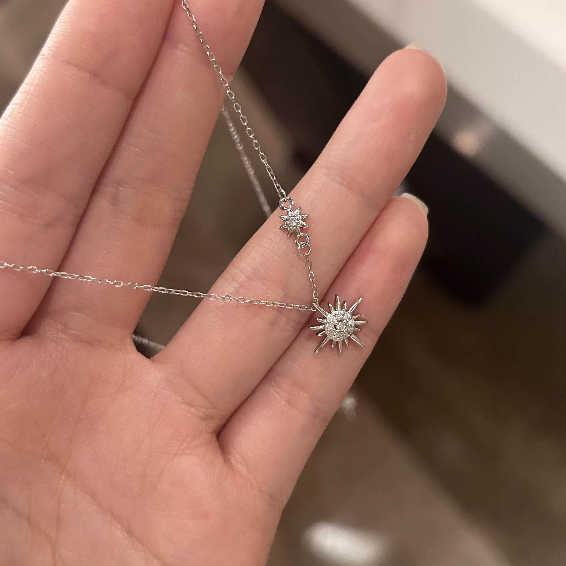 Jasmine Starburst Pendant Necklace - Sunflower Necklace