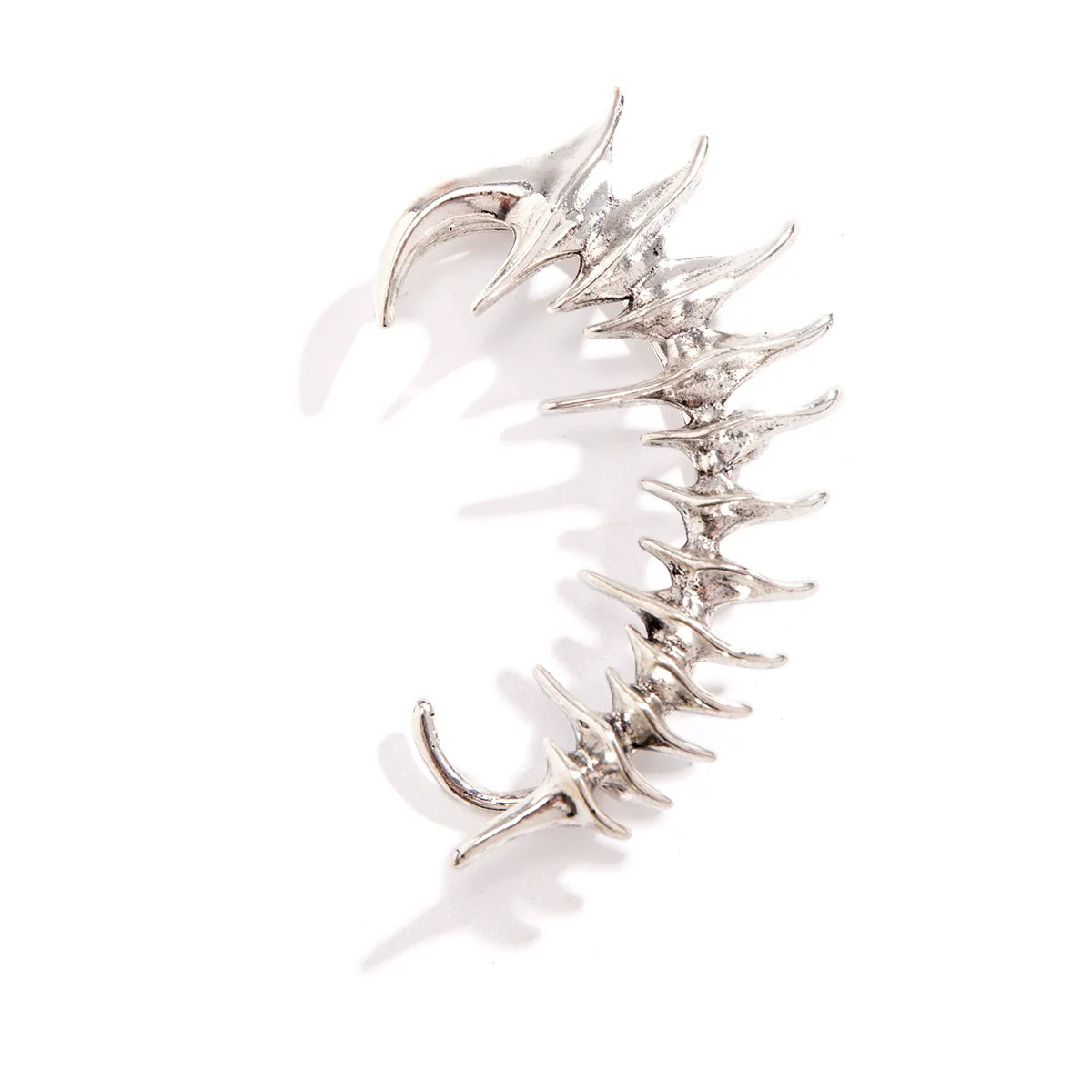 Charleston Spine Ear Wrap - Antique Silver (Left Ear)