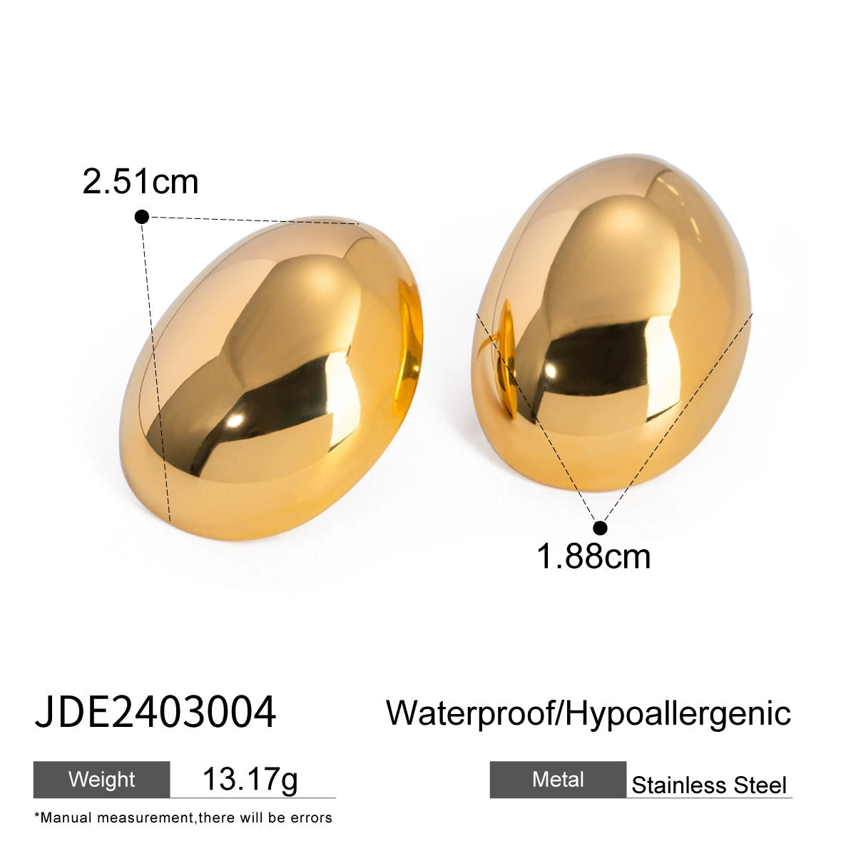 Ariana Gold Hoop Earrings - JDE2403004 [55U0R3IC]