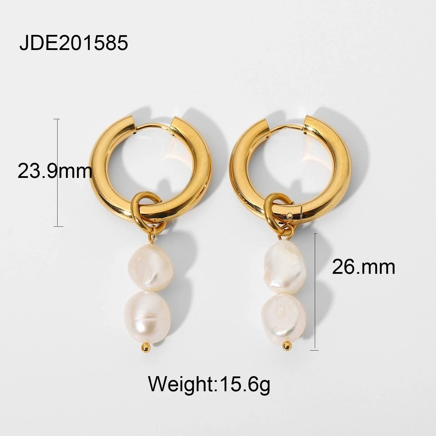 Marygrace 18K Gold Pearl Earrings - JDE201585